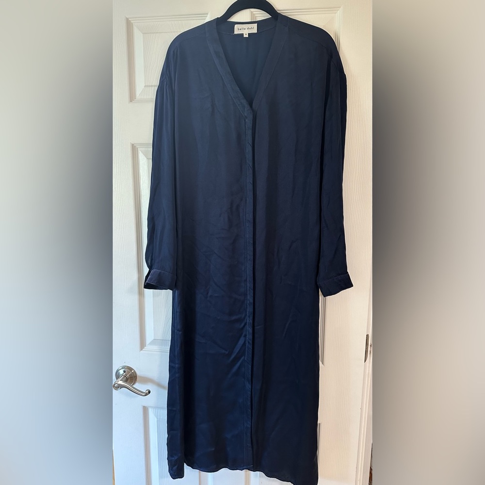 Bella Dahl med button down dress with waist tie